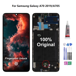 จอ TFT มีกรอบสำหรับ Samsung Galaxy A30 A50 A50S A30S แอลซีดีพร้อมหน้าจอสัมผัส