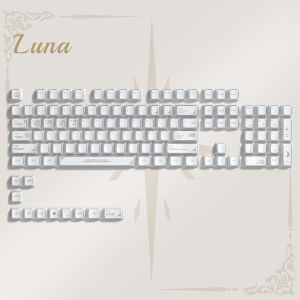 Womier 115 Phím Sương Mù Luna Trong Suốt Rõ Ràng Keycaps bằng gốm pha lê PC Keycap RGB Tỏa Sáng Thông Qua Key Cap Mda Hồ Sơ Cho MX Chuyển Đổi Bàn Phím