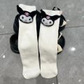 Sanrio Hello Kitty Kuromi Cinnamoroll Children Dolls Socks Pompompurin New Cartoon Student Stockings Cute Girls Home Warm Socks. 