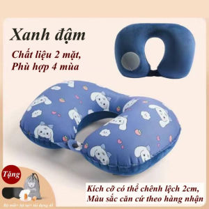 Gối hình chữ U gối cổ bơm hơi gối du lịch di động gối bơm hơi áp lực gối ăn trưa gối máy bay