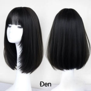 [TẶNG LƯỚI] Tóc giả cả đầu mái thưa tỉa layer lửng 40cm - TG33