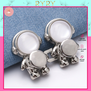Ghim cài quần thu nhỏ eo gim cài quần kẹp quần rộng cài quần bị rộng mẫu phi hành gia cá tính thời trang