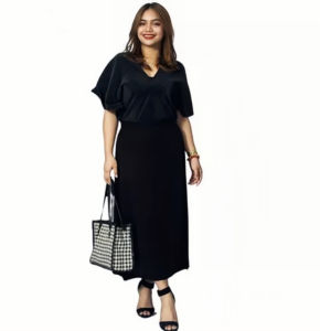 Womens Solid Color Skirt Casual And Loose Fashionable And Elegant Korean Style Skirt L2330