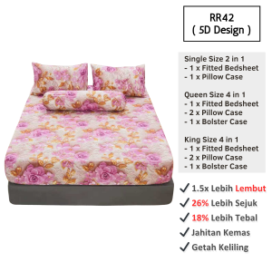 Cadar Single 2 in 1 Cadar Single Cotton Sarung Tilam Single Cadar Murah Getah Keliling Bed Cover 床单