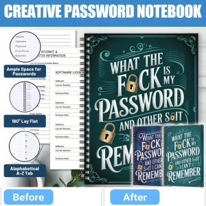 Password Notebooks Student Notebooks Creative Vintage Password Notebooks Thickened Creative Planner Notebooks Classic Elegant Spiral-Bound Password Notebooks Fun Spiral Password Notebooks Diary with Lock