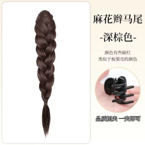 Tự nhiên bện tóc vô hình đồ kẹp mở rộng cho kiểu tóc đuôi ngựa & bện