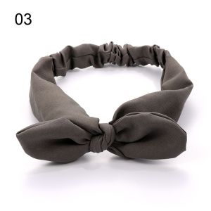 PICKIT แฟชั่นสตรี ผูกปม สีทึบ ที่คาดผม Bowknot ผ้าโพกหัว ผ้าโพกหัว ที่คาดผมหูกระต่าย