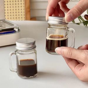 3PCS Mini Cold Extraction Mason Glass with Lid Espresso Liquid Sub-package Jar Small Sealed Jar