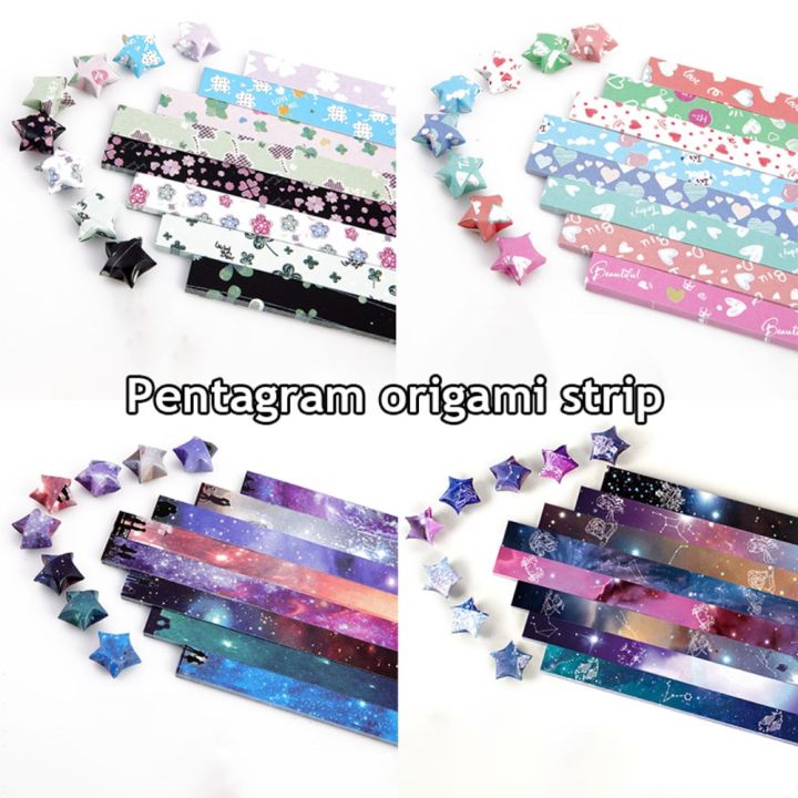 STATIONERY Lucky Star Art Crafts Home Decoration Strips Origami Star ...