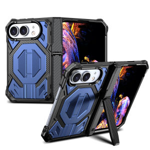 Case For iPhone Duo 18Dou Fold 5G Phone Shell Car Bracket Wireless Charging Magnetic Metal Stand Armor Cover For iPhone DUO