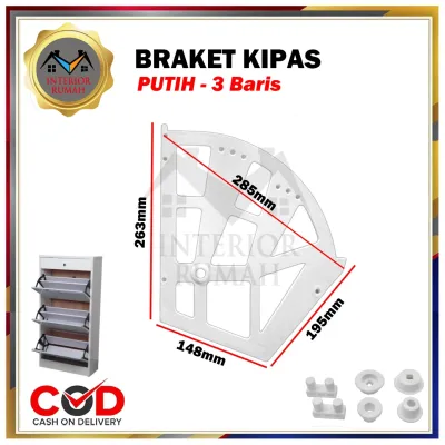 Rak Sepatu Putar Bracket Rak Sepatu Lipat Rak Sepatu Kipas Bracket Fitting Lipat