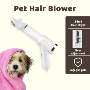 Pet Hair Dryer 3-in-1 Fur Blower for Pet Dog Hair Dryer Cat Hair Dryer Comb Brush Cat Dog Grooming Supplies