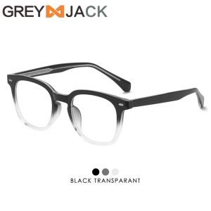 Grey Jack Kacamata Antiradiasi Blueray Kotak Bold Series Bahan TR90 Kokoh Ringan Fashionable Pria Wanita Bisa Minus 3007 3393 9130 9102 202304