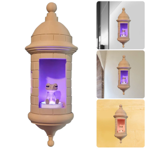 Puerto Rican Coqui Frogs Sculpture Wall Lamp Plastic Home Accent Easy Installation For Bedroom Living Room Decors Gift