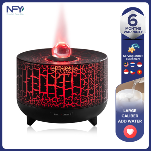 New 300ML Colorful Dragon Ball Flame Aromatherapy Machine Humidifier Simulating Home Desktop Large Capacity Essential Oil Expander