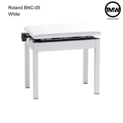 Roland BNC-05 Adjustable Piano Bench Light Almond/Black/White High-Quality Comfortable Cushion [LIMITED STOCK]