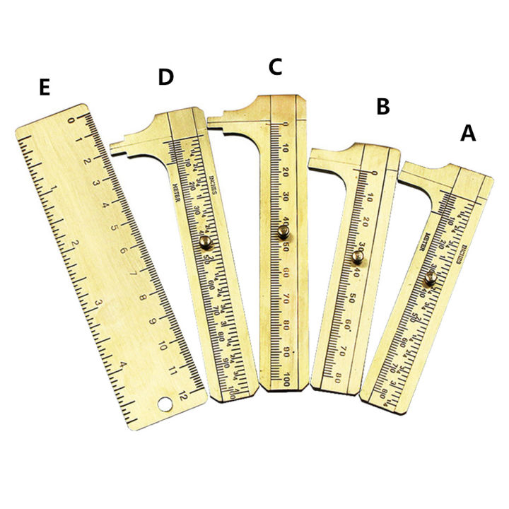 80mm/100mm Mini Single Double Scale Brass Vernier Caliper Measuring ...
