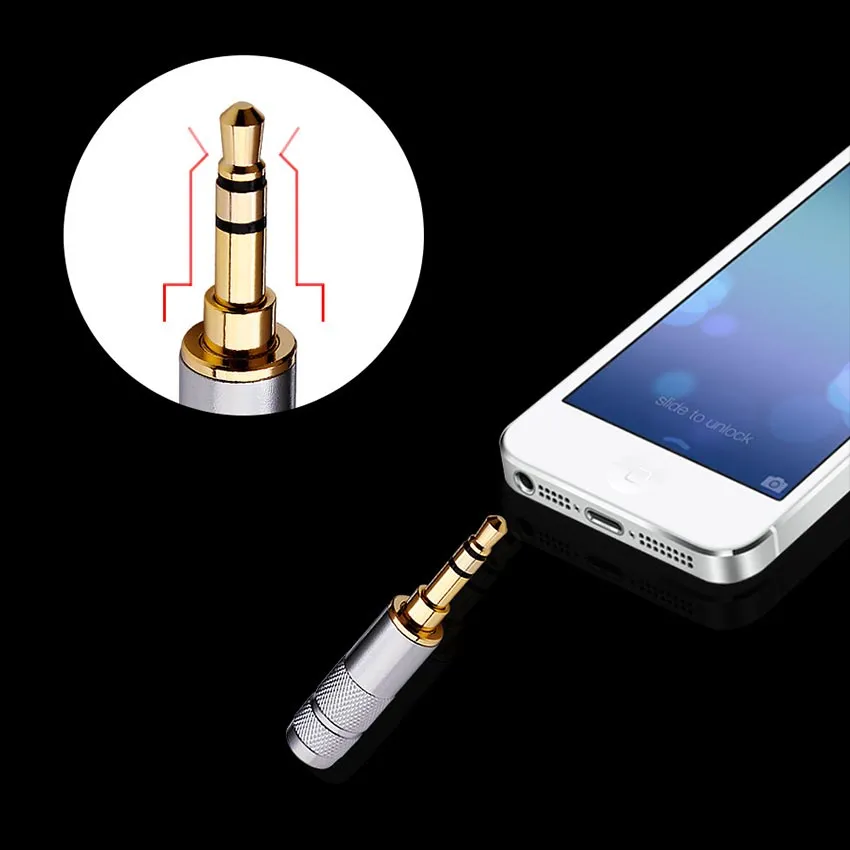 thumbnail image 2 of 90 Degree L-Shape 3.5mm Male To Female Audio Converter Adapter – Earphone Jack 2 of 4