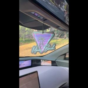 Miami Beach Bach Mohair Fragrance (Romantic Flavor) Car Aromatherapy Tablets Wardrobe Air Freshener Perfume Rearview Mirror Decoration Car Accessories Interior Pendant Natural Fragrance Purifying Air Animation Cartoon Toilet Sachet Living Room Offi