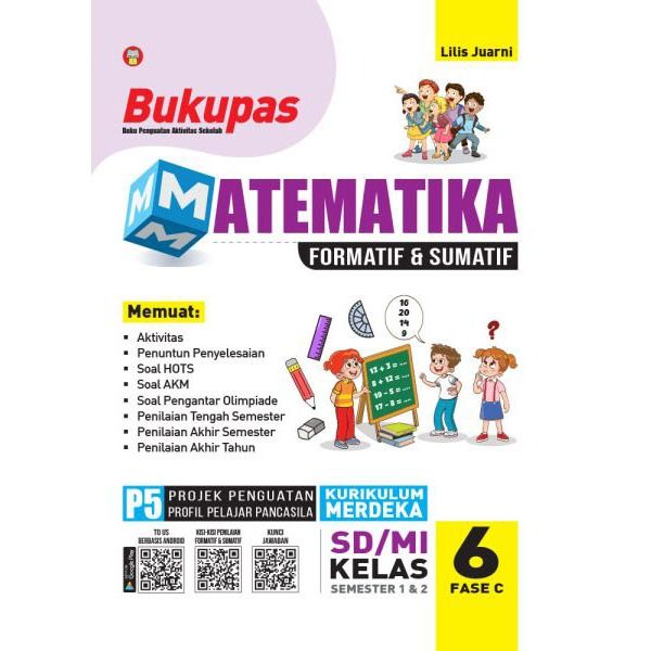 Bukupas Matematika SD Kelas 6 Ringkasan Materi dan Latihan Soal Ulangan ...