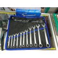 Kunci Ring Pas Set 11pcs 8-24mm Alat Profesional Kunci pas Lengkap Kunci Pas Ring Set 11pcs Kunci Set Ring Pas Combination Wrench Alat Motor/Dengan Tas Penyimpanan. 