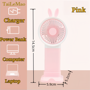Portable  Fan for Student Strong Wind Rechargeable Small Fan Electric Fan Hand Fan Cute Kids Battery Cooler Hand Fan Kipas Kecil  School Child 便携式学生迷你风扇强风可充电小风扇电风扇手风扇可爱的孩子电池冷却器手风扇Kipas Kecil学校儿童