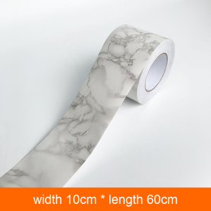 กระดาษติดผนังห้องน้ำกาวติดกันน้ำห้องครัวสติกเกอร์กระเบื้องหนาทนความร้อนกันน้ำมัน100ซม.