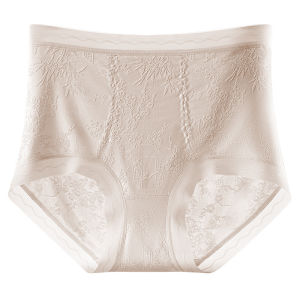 Seamless Light Breathable Tummy Control Pants Strong Tummy Control High Waist Tummy Control Underwear For Women Hip Lifting Postpartum Waist Shaping Body Shaping Thin Style 凉感轻薄高腰收腹内裤 Seluar Dalam Pinggang Tinggi