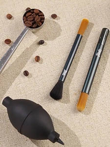 Coffee Cleaning Brush Coffee Bar Brush Espresso Grinder Brush with Metal Handle Perfect for Cleaning Flour