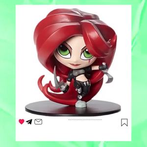 In Stock League of Legends Katarina The Sinister Blade Q Version Figure Series 015 Collectible Model Toy Game Desk Decor Gift