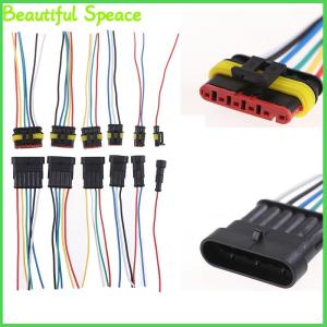 Beautiful 1 2 3 4 5 6Pin Female Male Waterproof Electrical Cable Auto Connector Car Plug