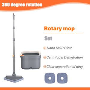 Pembersihan hebat Mop lantai Penggantian yang bersih dan mudah Mop spinner 360 Spin mop 拖把 Floor mop floor cleaner mop with bucket mop set 拖把神器 抹地拖把神器 easy mop magic mop