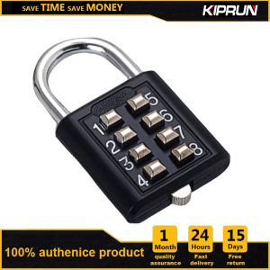 KIPRUN 8 Digits Password Code Combination Padlock Zinc Alloy Suitcase For Luggage Travel Code Smart Lock Code Keyed Anti-thieft Lock