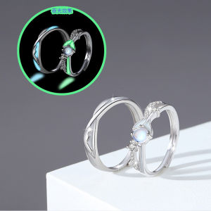 I have you in this lifepure silver 925 luminous couple ring This is a light luxury whale vegetarian ring fish tail matching ring for men and women