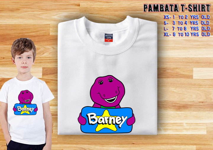 print t-shirt BARNEY T-SHIRT FOR KIDS | Lazada PH