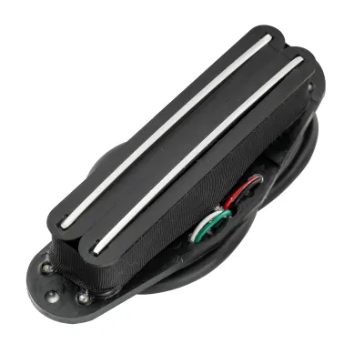 Musiclily Basic Hot Rails Ceramic Single Coil Sized Humbucker Pickup for Strat Style Electric Guitar
