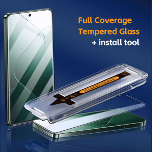 ติดตั้งง่าย กระจกนิรภัย HD สำหรับ Xiaomi 11T Pro Redmi 12C 10C 13C Note 11 12 13 ฟิล์มกันรอยแบบเต็มจอ ติดตั้งง่าย ชุดกำจัดฝุ่นอัตโนมัติ