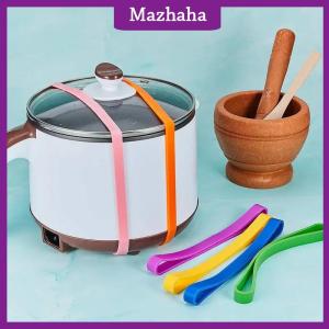 Mazhaha 1PC Silicone ban nhạc cao su đàn hồi cao su gói ban nhạc thêm lớn ban nhạc cao su cho máy tính xách tay văn phòng ngoài trời bánh Quà Tặng