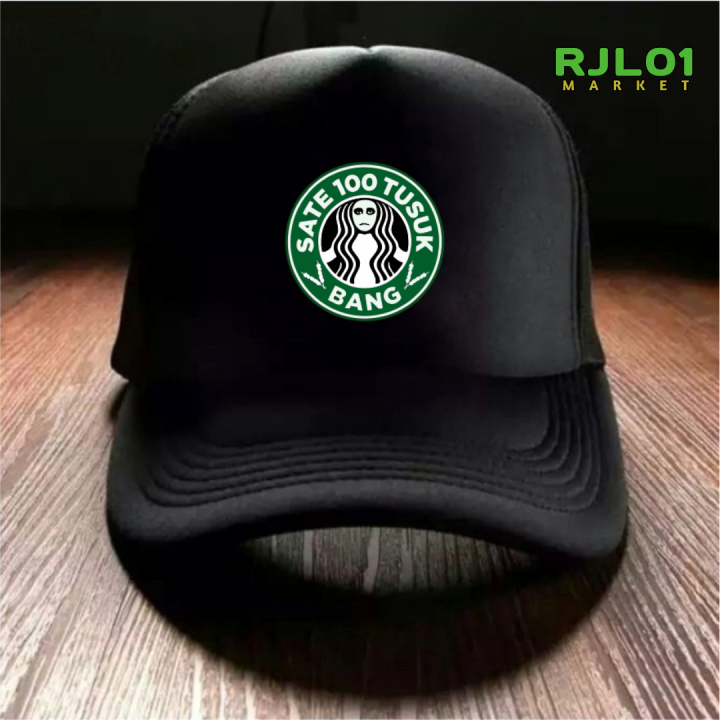 Topi Jaring Pria Wanita PLESETAN STARBUCKS Outdoor Gunung Trucker Hat  Dewasa Premium Termurah Lazada Indonesia