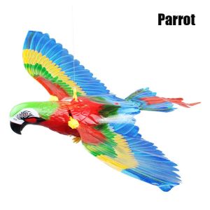 【Local Warehouse】Door Hanging Simulation Interactive Bird Cat Toy/ Pet Supplies Imitation Flying Eagle Parrot Funny Toy Bird Repellent Hanging Eagle with Music Flying Bird Scarer Flying Bird