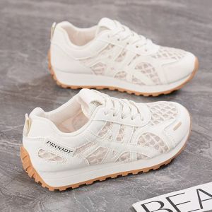[Free Shipping] Height-Increasing Womens Shoes Breathable Mesh Athletic Shoes Lightweight and Soft-Soled Versatile Casual Womens Shoes New Autumn Collection.