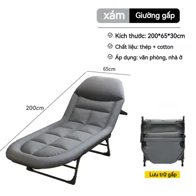 BMZAR 🔥Giường gấp gọn Giường Gấp Văn Phòng Giường khung hợp kim chịu lực cao cấp Có thể chịu được 300KG
