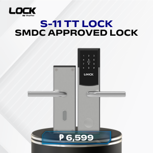 LOOCK S11 Smart Door Lock SMDC & Airbnb Approved | Condo Units | TTLock App RFID Password Key | Rust-Proof & Weather-Proof