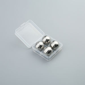 Soccer Ball Ice Cube Molds Stainless Steel Ice Cubes Reusable Beverage Cooler Chilling Stone