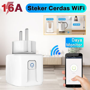 Moteka Wifi Smart Plug Socket 16A with Power Monitor Stop Kontak Colokan power statistics function