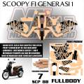 SCP 88 DECAL STICKER SCOOPY FI 2013 2014 2015 2016 SIMPEL FULLBODY. 