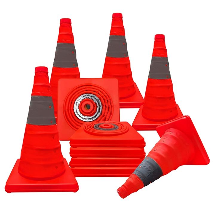 Orange Safety Road Reflective Parking Cone Multi Purpose Construction