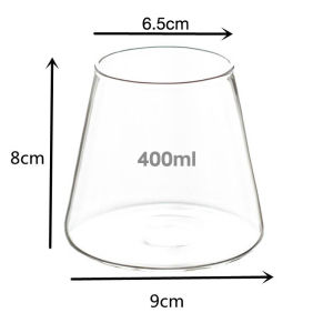 แก้วกาแฟ รูปกรวย ทรงภูเขาไฟฟูจิ ทนความร้อน แก้วค็อกเทล ใส่ขนมหวาน โยเกิร์ต ใส่น้ำผลไม้ สไตล์มินิมอล สไตล์ญี่ปุ่น สุดฮิต