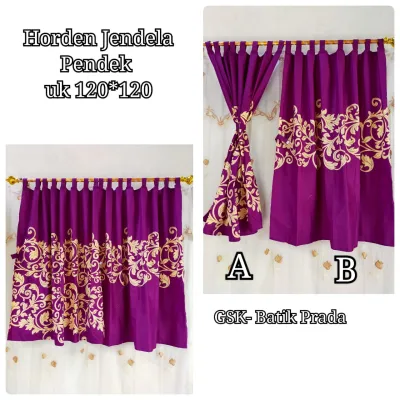 gorden jendela pendek / gorden kamar / gorden tali cuci gudang
