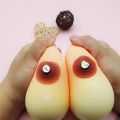 Decompression Silicone Boob Ball Soft Breast Squishy Squeeze Toy Stress Reliever 8.5cm. 